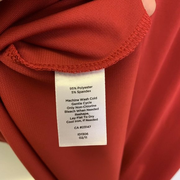 TALBOTS Red Blouson Dress - Picture 8 of 8
